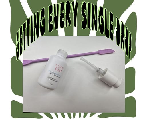 Customer photo review of The Glo Bright Serum