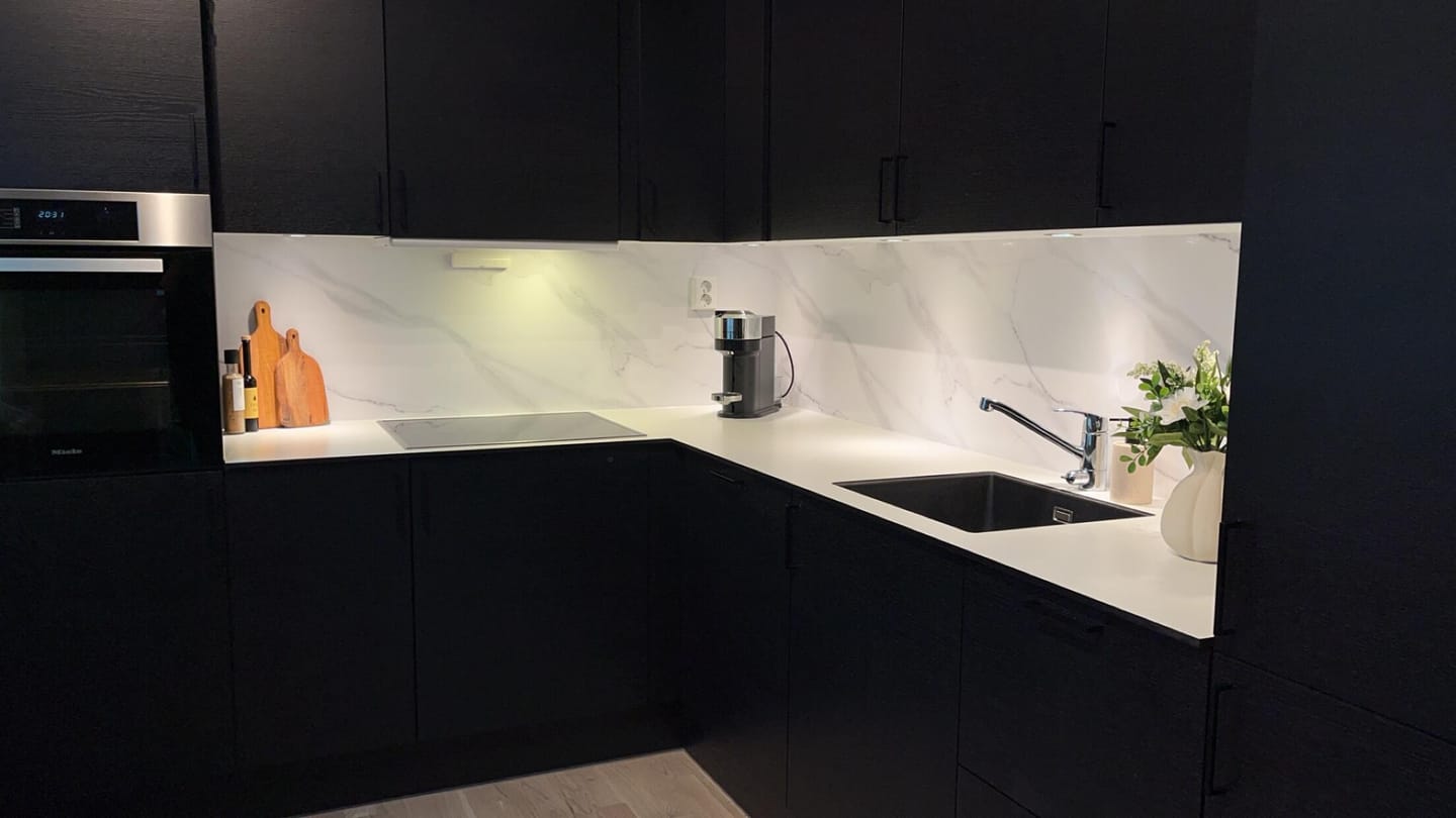 Customer photo review of Marmor klassisk hvit kontaktplast