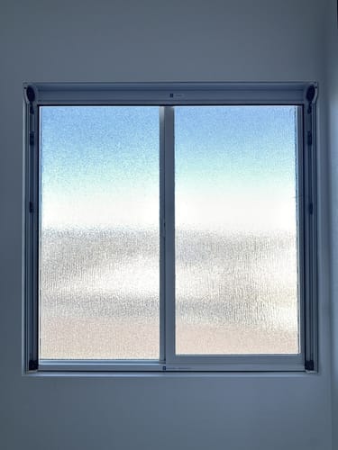 Customer photo review of Non-Drill Blackout Shades