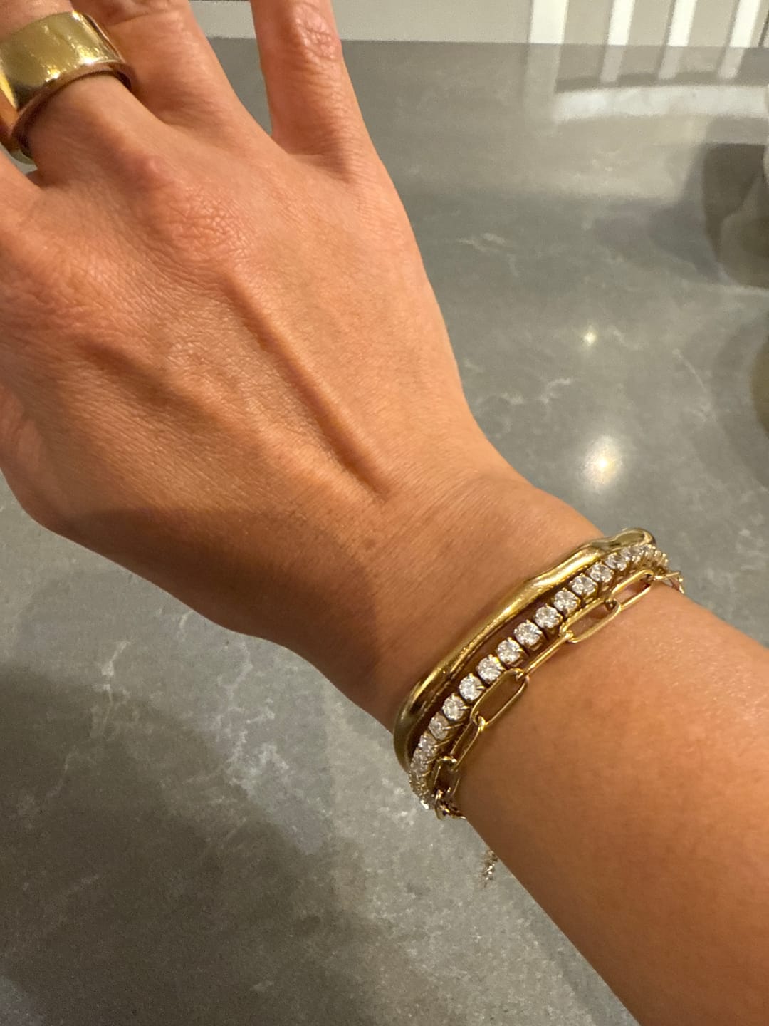Customer photo review of Paperclip Bracelet