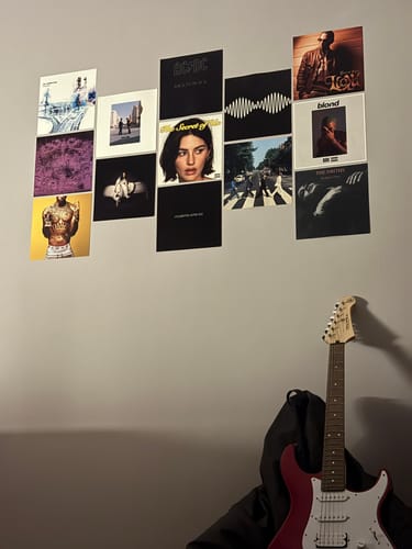 Customer photo review of PLAYLIST - ALBUM COVER PRINTS - CUSTOM WALL COLLAGE POSTERS