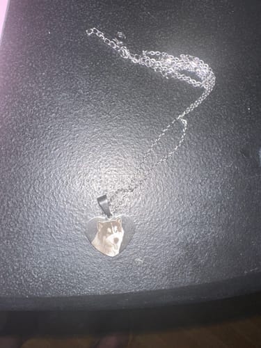 Customer photo review of Printave™ Personalized Heart Necklace
