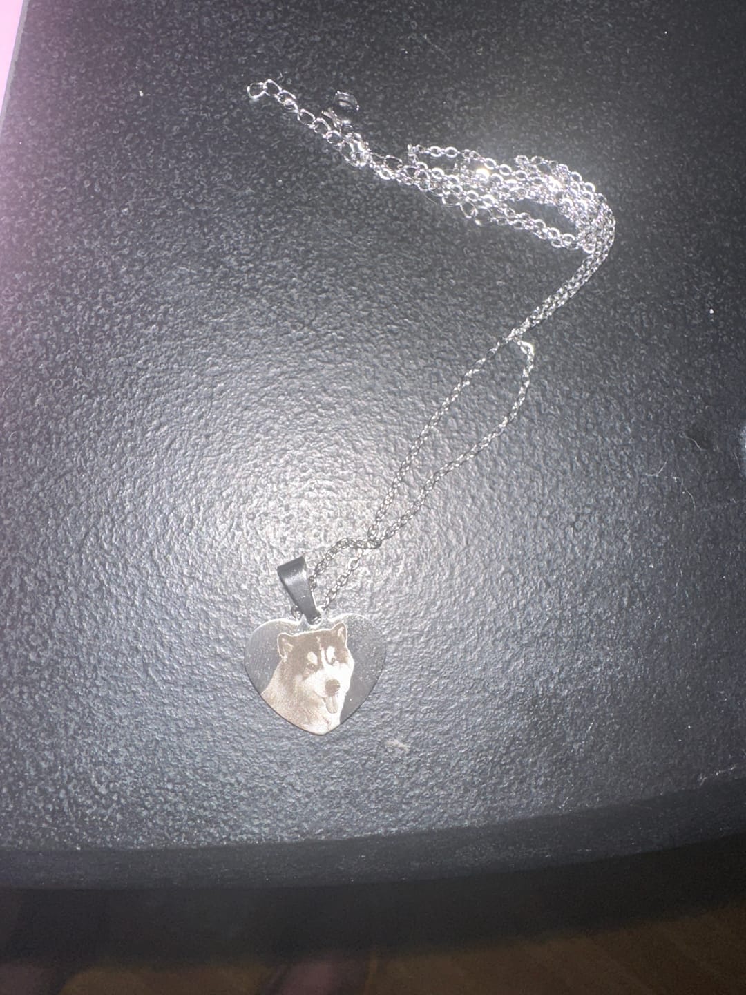 Customer photo review of Printave™ Personalized Heart Necklace