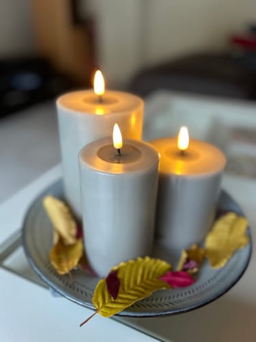 Customer photo review of LED Bloklys Ø 10 x 15 cm Sand