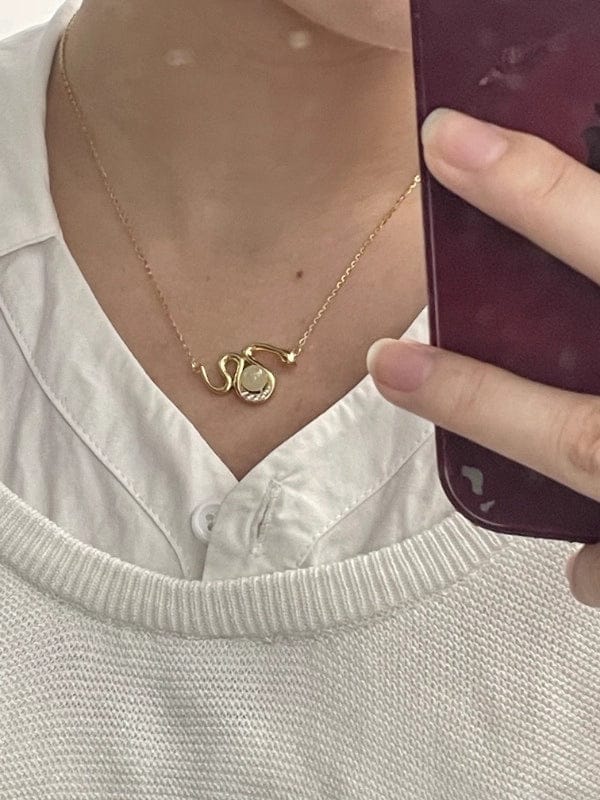 Customer photo review of Celestial Serpent Necklace