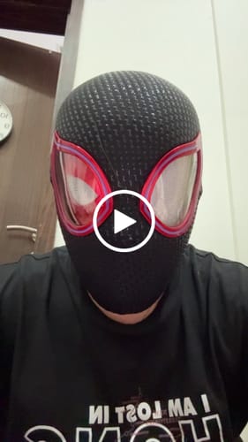 Customer video review of [NEW] Spidey Gear™ Miles Morales Mask