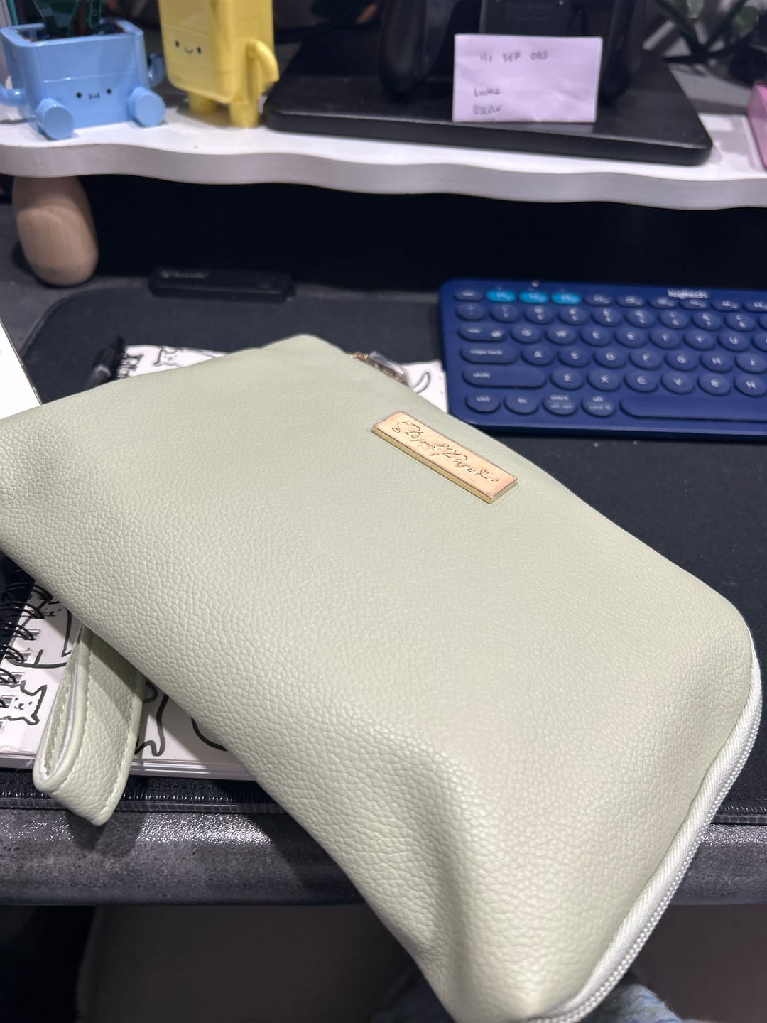 Customer photo review of Tech Pouch - Multipurpose Organiser - Sage