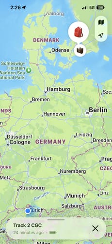 Customer photo review of SPOTMINDERS. Tracking Card