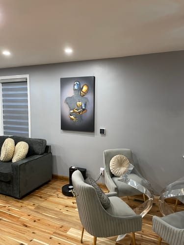 Customer photo review of GOLDEN LOVE CANVAS