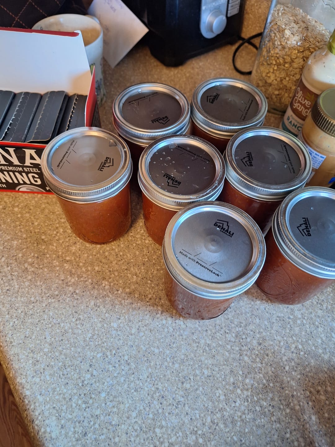 Customer photo review of 60 Pack - Denali® Lids, Regular Mouth