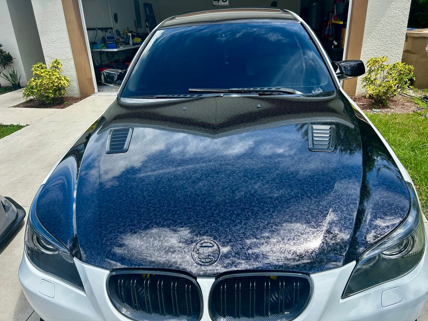 Customer photo review of Black Forged Carbon Fiber Vinyl Wrap