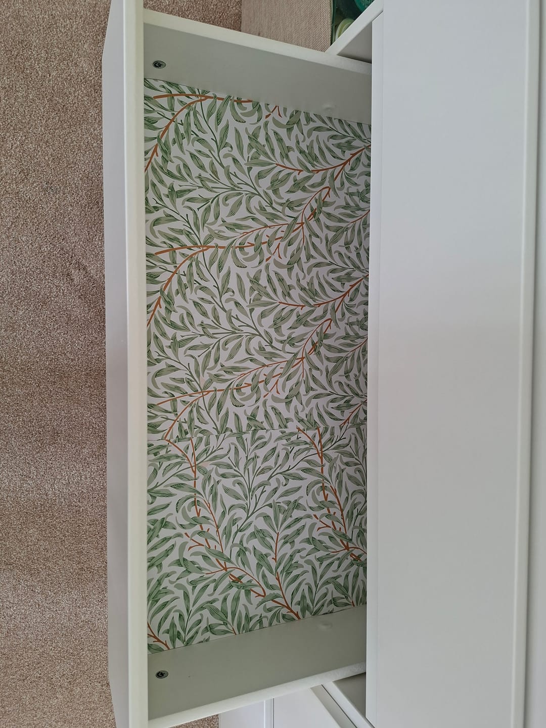 Customer photo review of WILLOW William Morris | Scented Drawer Liners in 3 Fragrances.