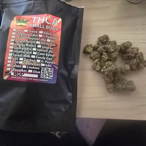 Customer photo review of GDP THCA Flower
