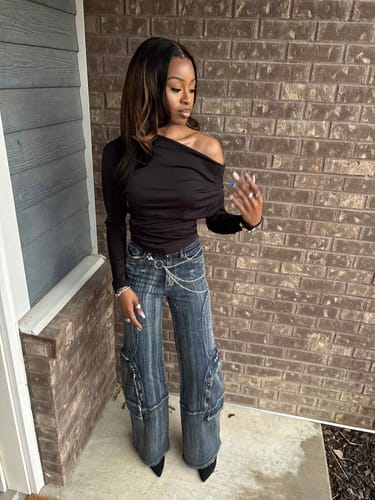 Customer photo review of "Jada" Cargo Jeans