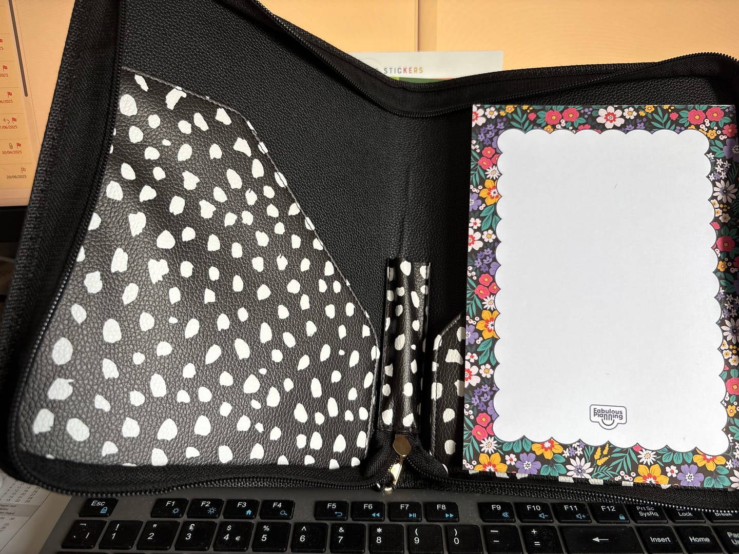Customer photo review of A5 Folio - Reverse Dalmatian