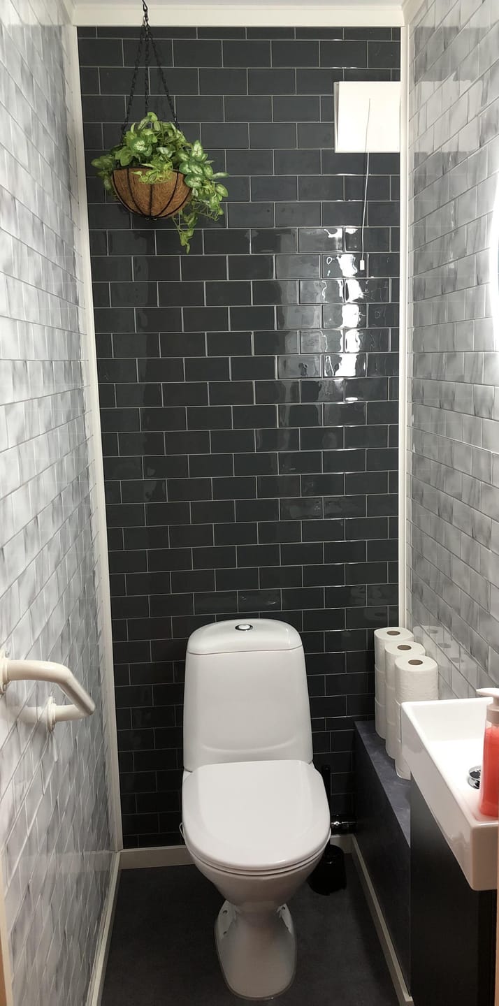 Customer photo review of Subway marmor selvklebende veggfliser