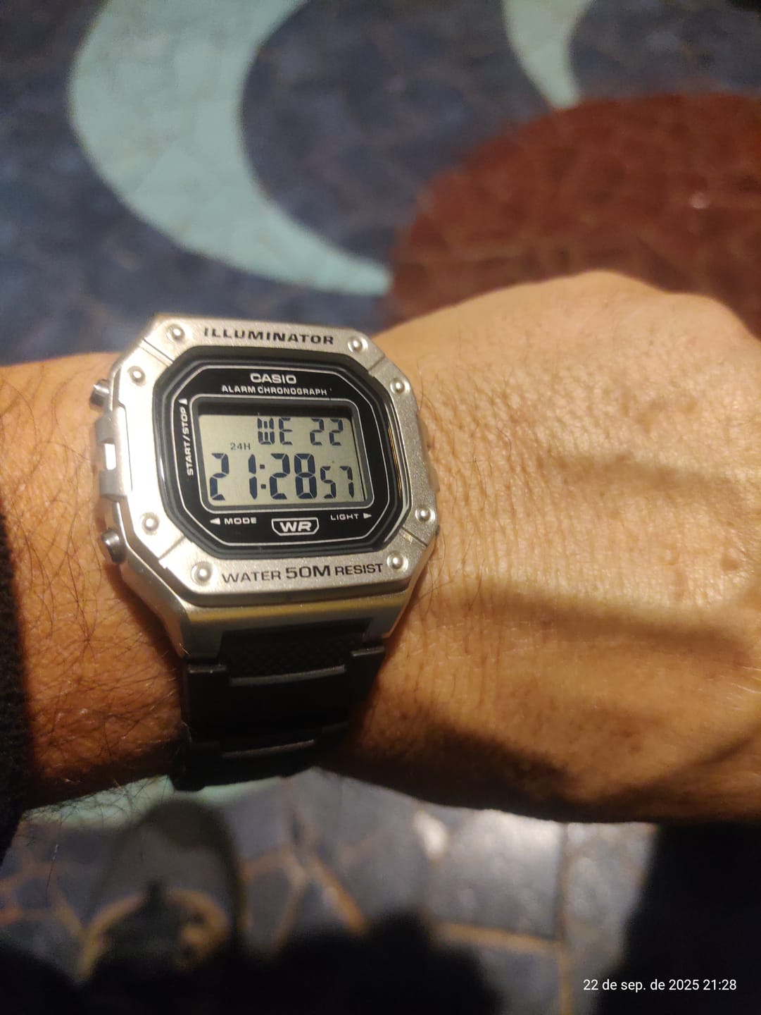 Customer photo review of Reloj Casio Vintage W-218HM-7AV Plateado