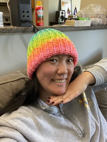 Customer photo review of PassioKnit Chunky Beanie Pattern