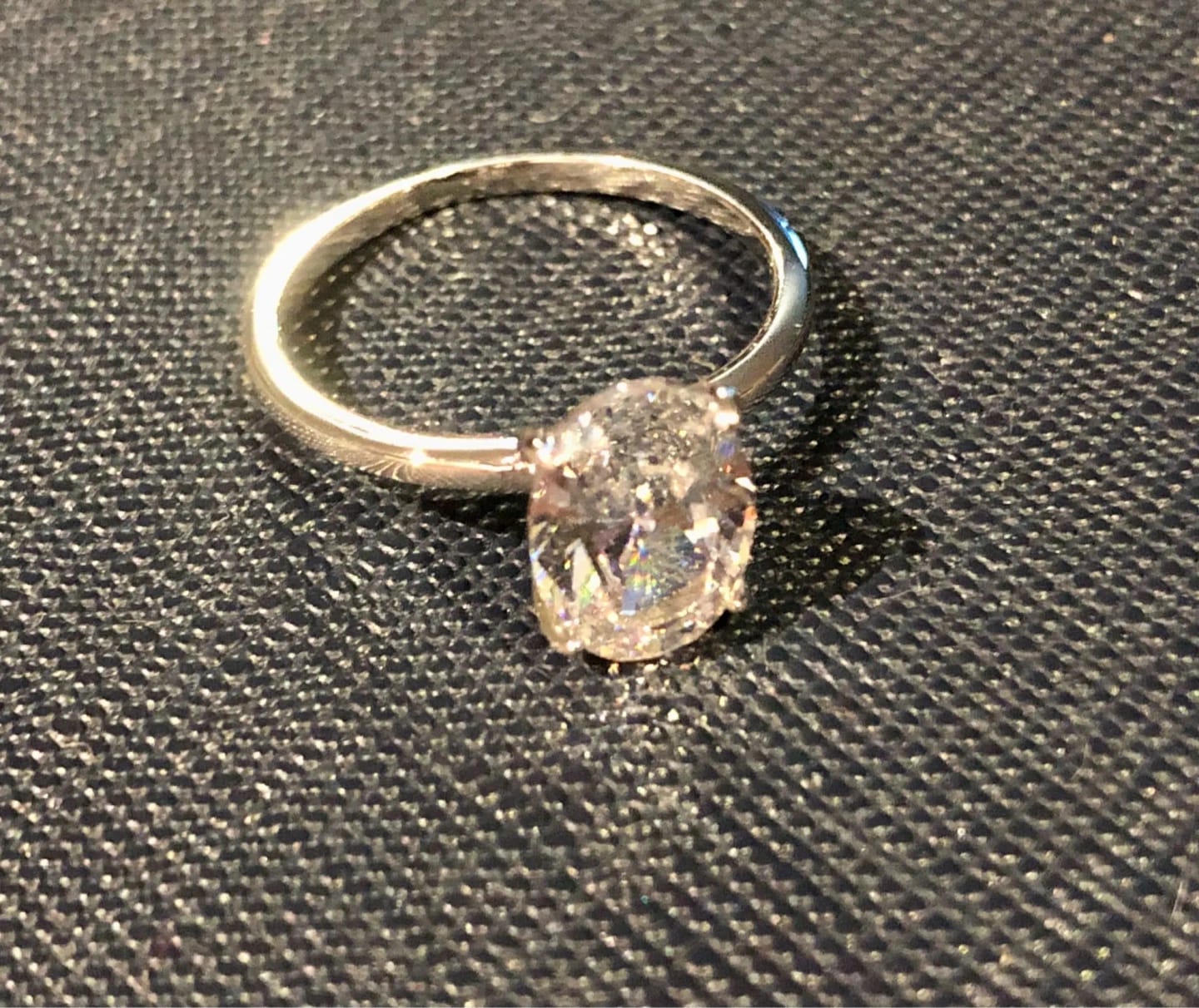 Customer photo review of Maribel Oval Zircon Ring