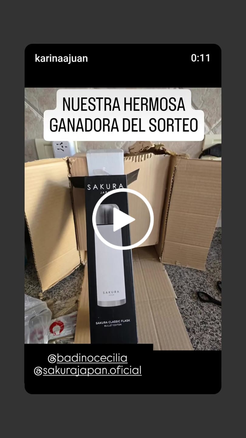 Customer video review of Termo Sakura 1 Litro Bullet Edition Blanco