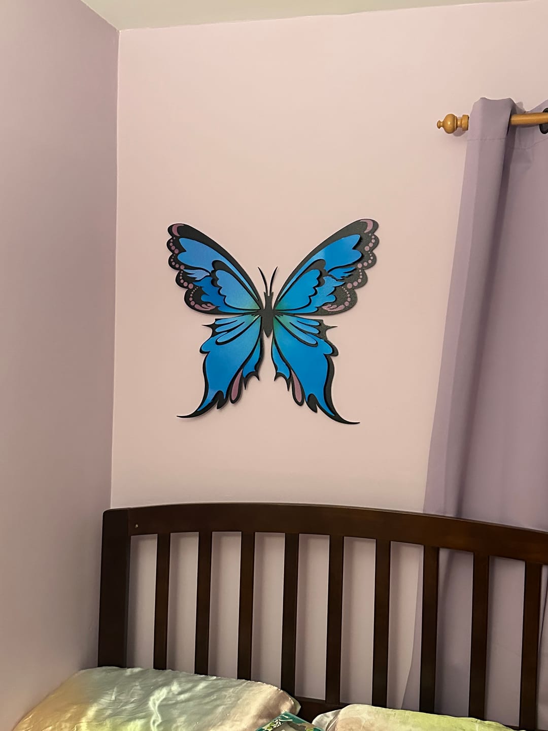 Customer photo review of Butterfly Multicolor 3D Metal Wall Art