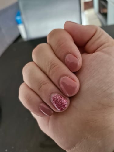 Customer photo review of Linen Dipping Powder