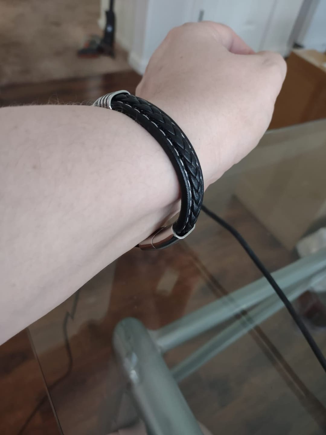 Customer photo review of An Meinen Sohn - Mutter Und Sohn Für Immer Miteinander Verbunden - Personalisierbares Infinity-Armband