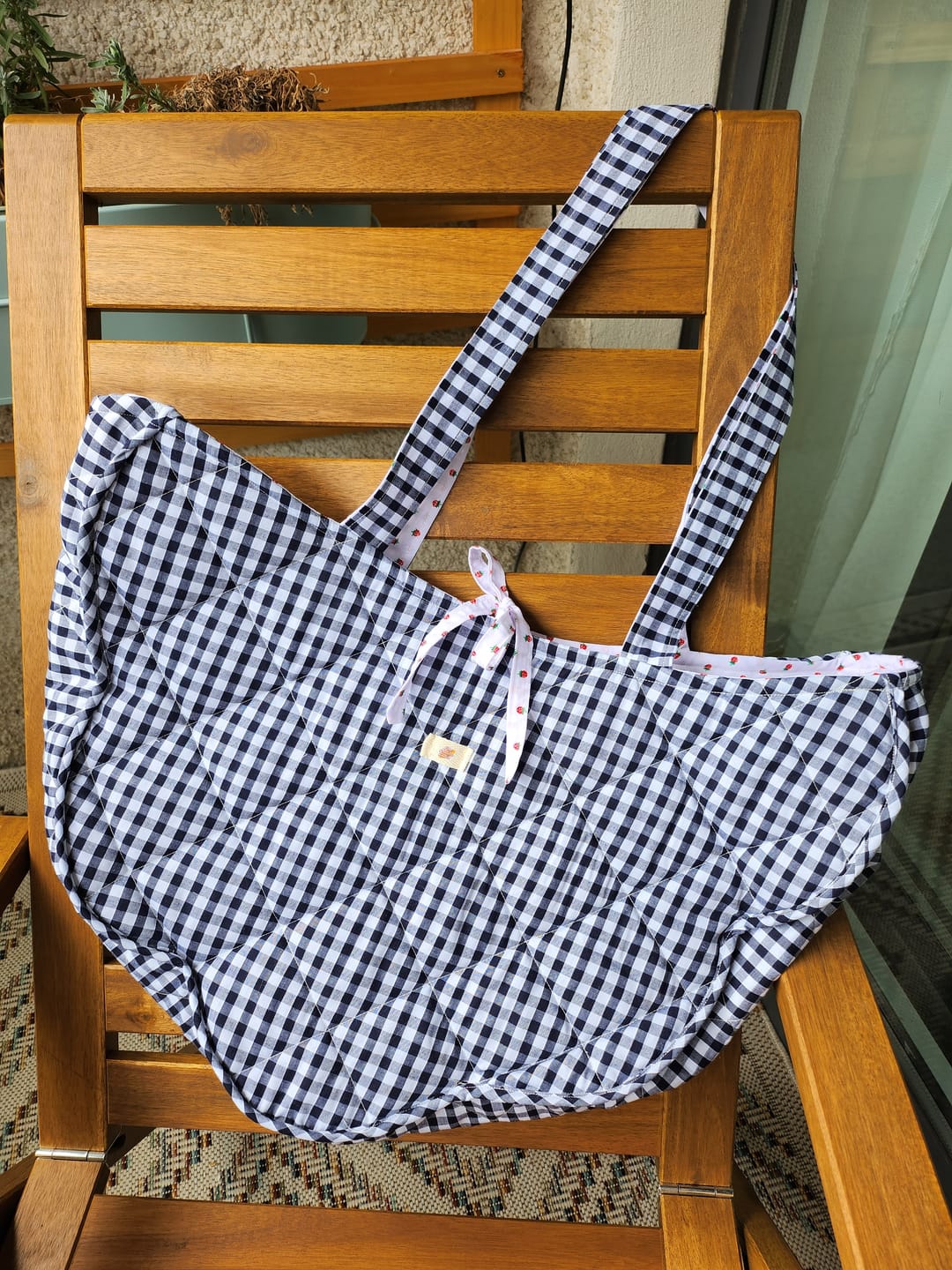 Customer photo review of 1/4 inch Gingham Polycotton Fabric