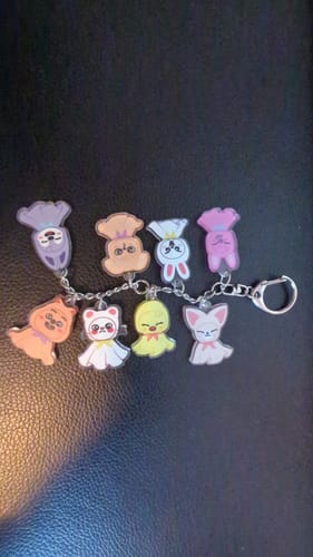 Customer photo review of Kpop Doll Pendant Keychain