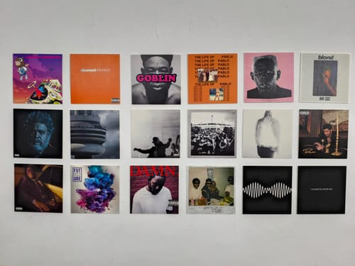 Customer photo review of PLAYLIST - ALBUM COVER PRINTS - CUSTOM WALL COLLAGE POSTERS