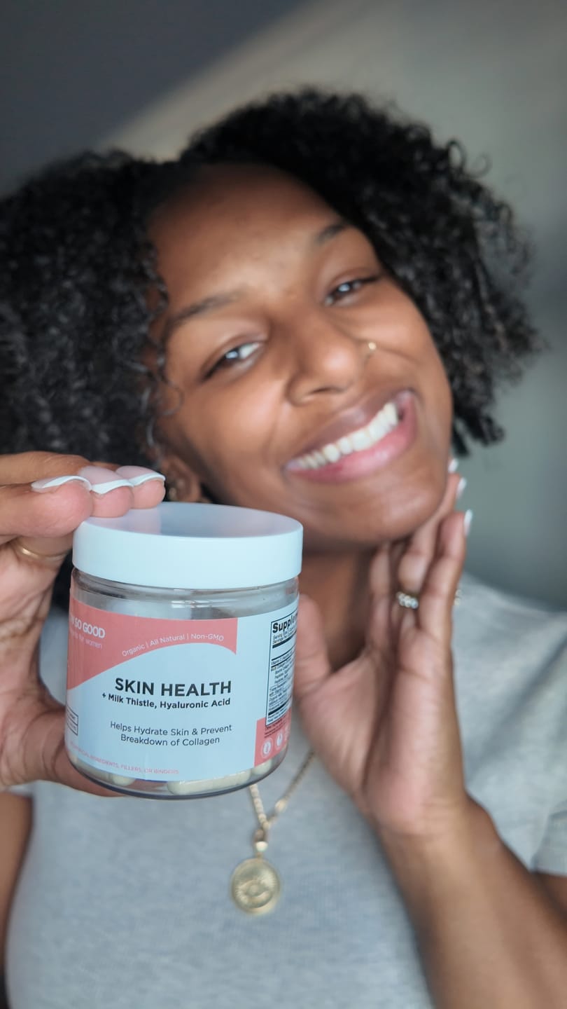 Customer photo review of SKIN HEALTH  with Milk Thistle + Hyaluronic Acid