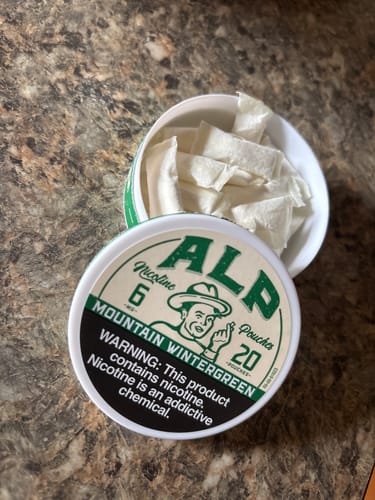 Customer photo review of Mountain Wintergreen Nicotine Pouches