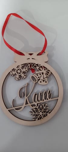 Customer photo review of Personalized Christmas Ornament