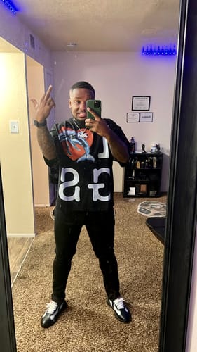 Customer photo review of Godspeed Miami Dolphin Tee Black *Miami Exclusive*