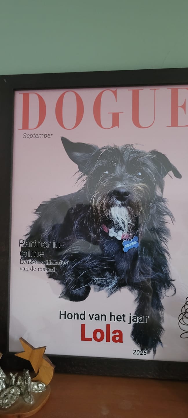 Customer photo review of Dogue - Gepersonaliseerde Poster