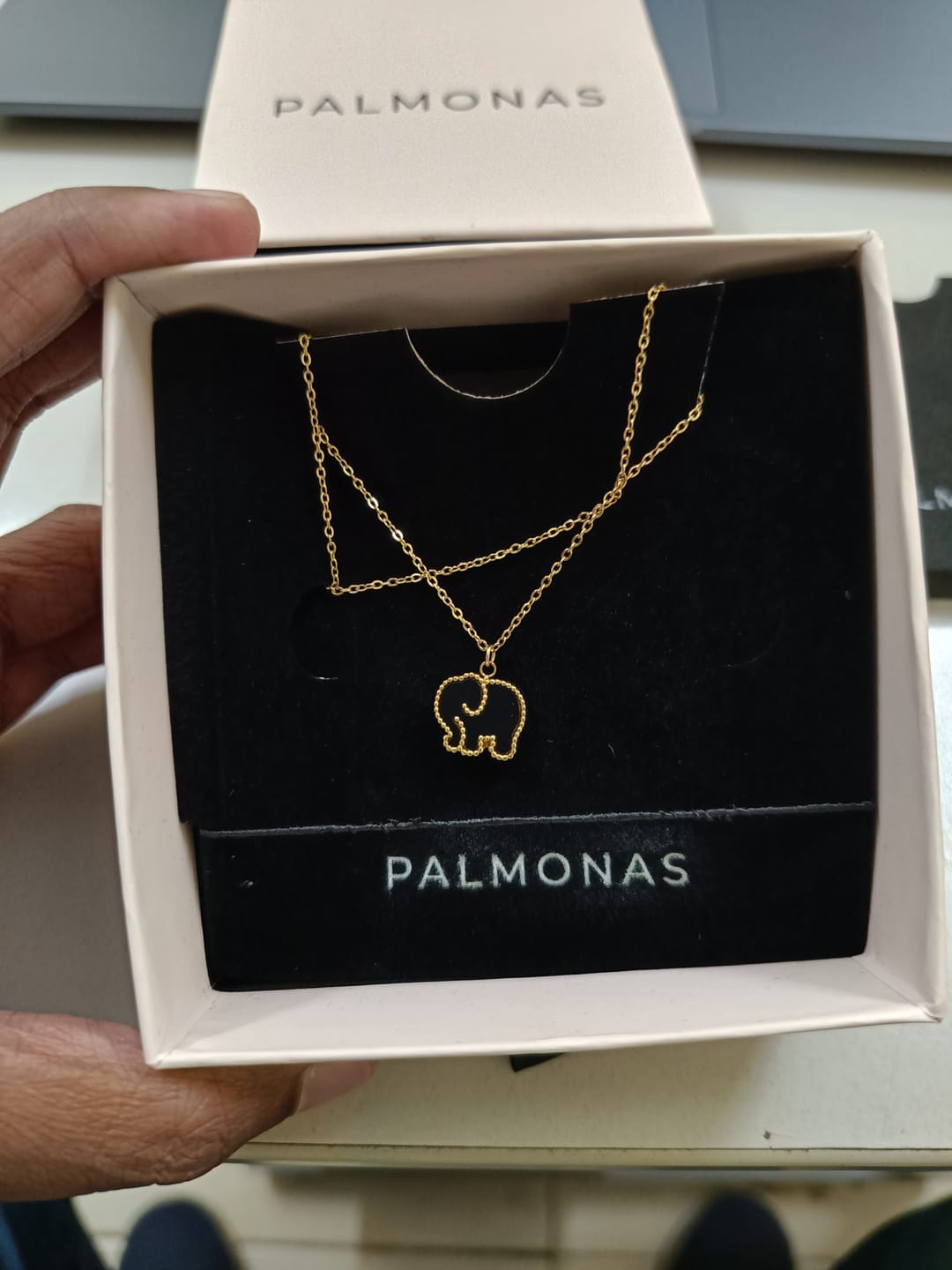 Customer photo review of Little Heffalump Necklace