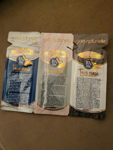 Customer photo review of Natürliche Gesichtsmasken 3 in 1 - Gratisgeschenk