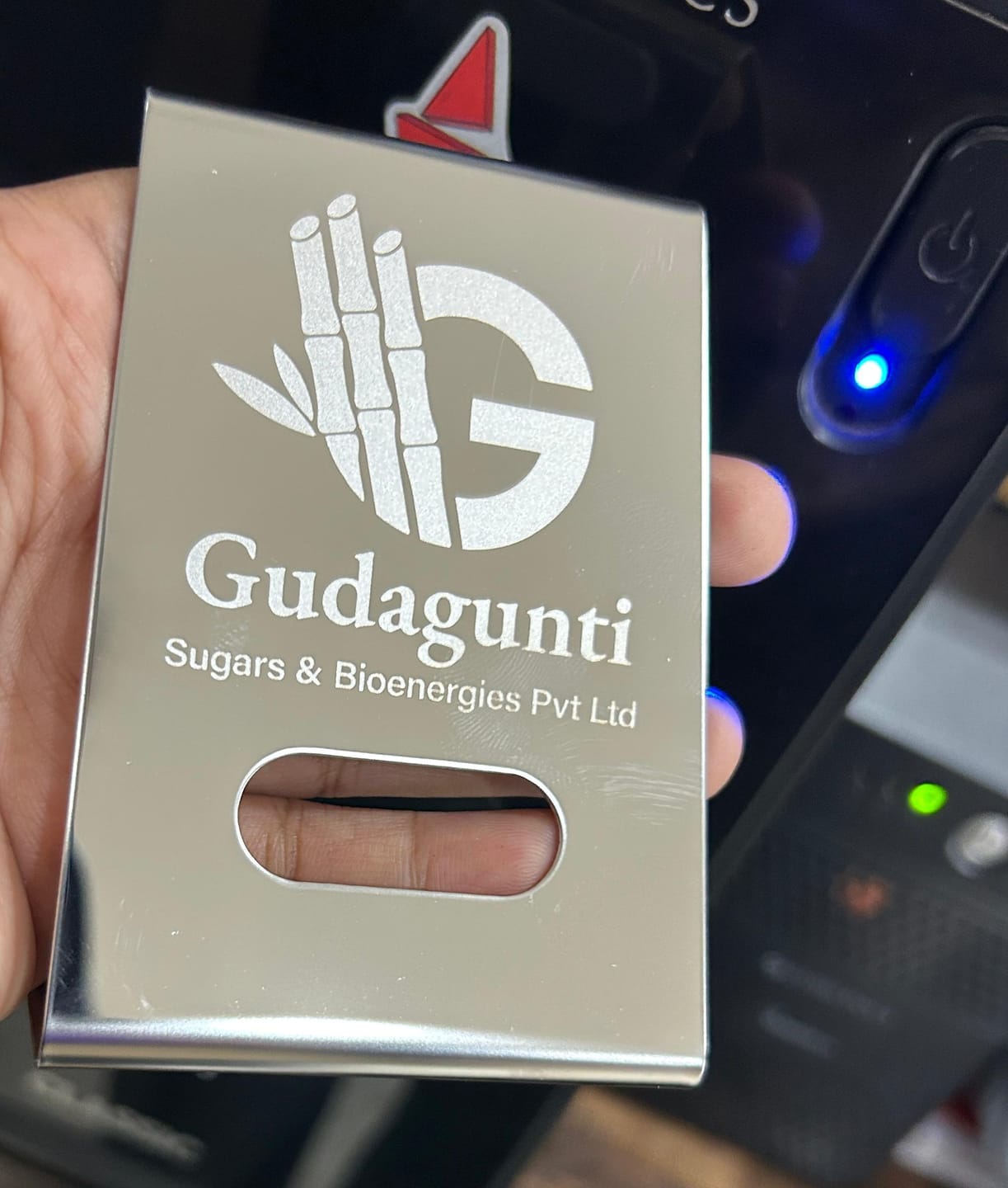 Customer photo review of Premium Mobile Stand | Best for Corporate Gifting | PrintMine.in