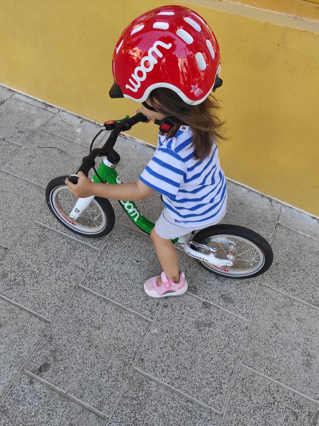 Customer photo review of קסדת אופניים לילדים woom
