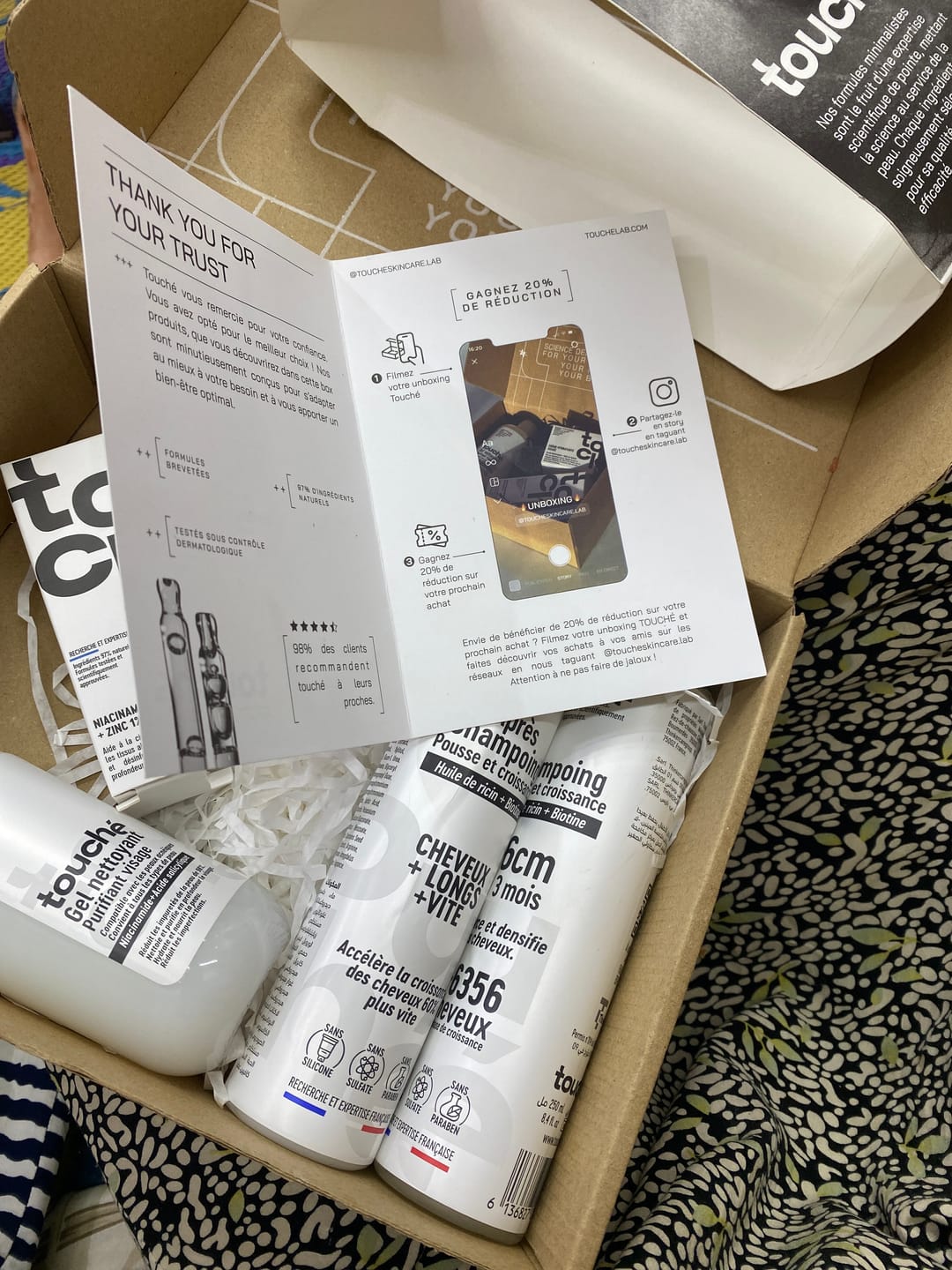 Customer photo review of Pack shampooing et après-shampooing pousse et croissance