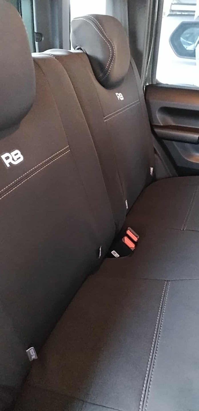 Customer photo review of Suzuki Jimny - 4th Gen GJ - GP4 Neoprene Rear Row Seat Covers (In Stock)