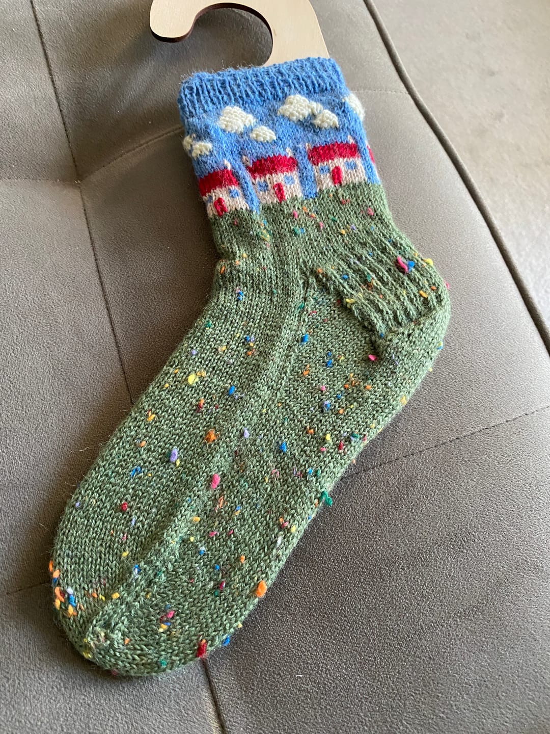 Customer photo review of Rico Superba Tweed 4 Ply – Speckled Sock Yarn with Wool & Nylon