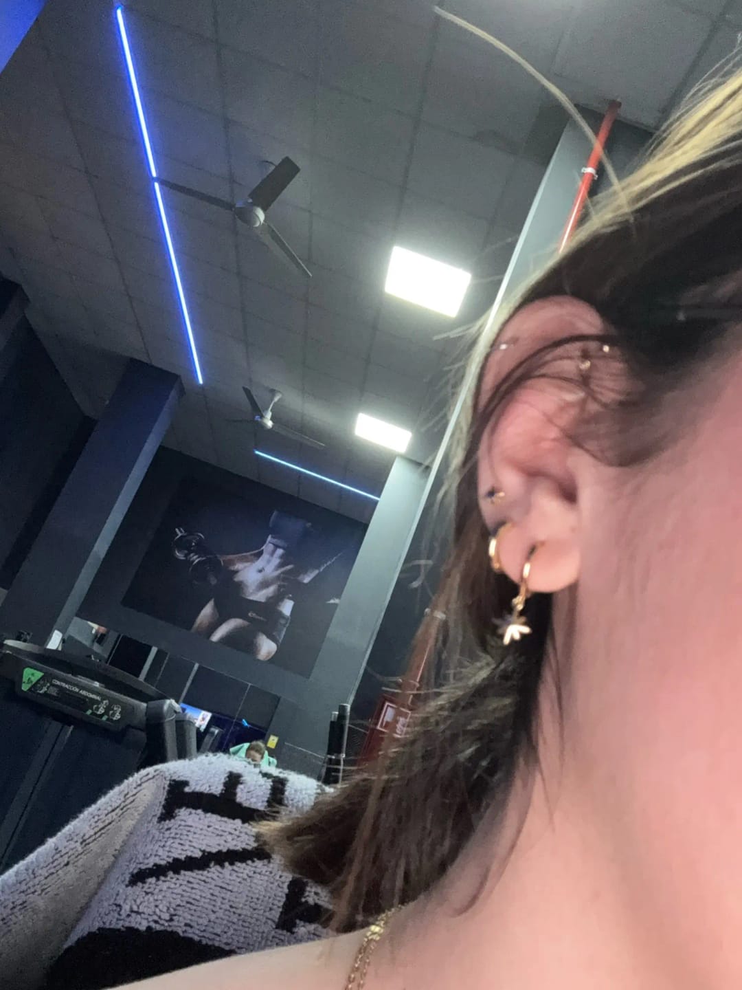 Customer photo review of Stellar Spark Earrings