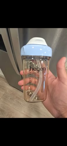 Customer photo review of Hegen PCTO™ 240ml/8oz Straw Cup PPSU Blue (Slow Flow) suitable for 6 months and above