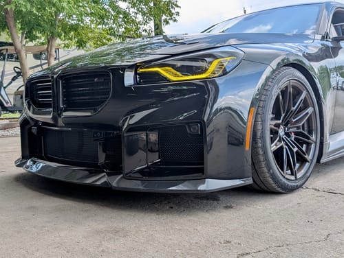 Customer photo review of MHC+ BMW M2 G87 Edition 1 Front Splitter In Pre Preg Gloss Carbon Fibre (G87)