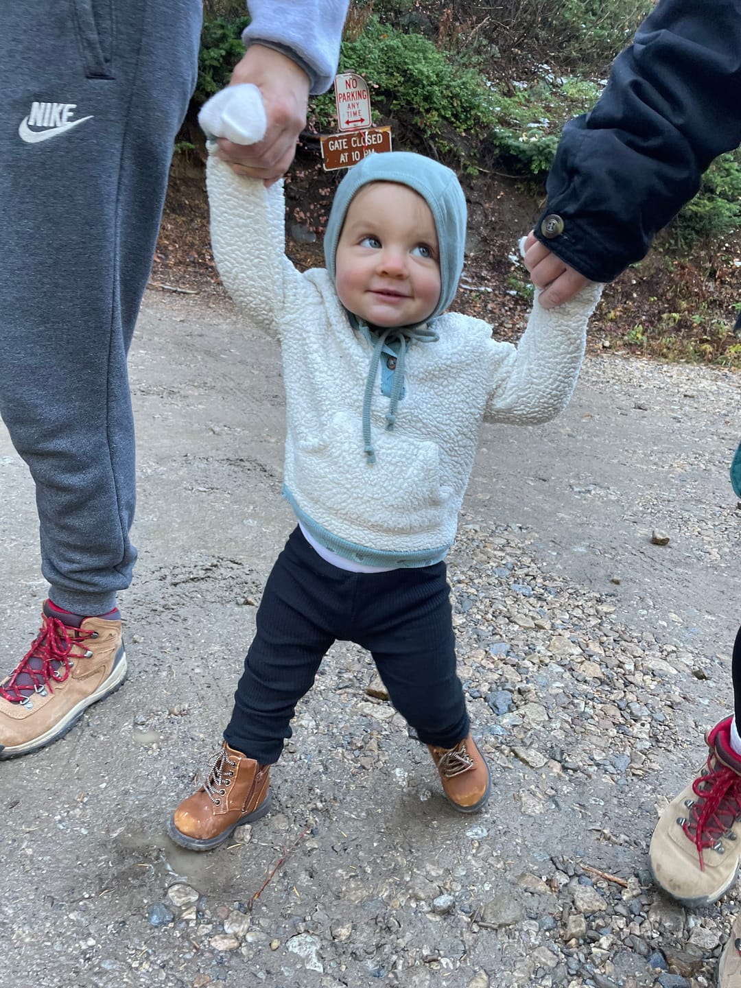 Customer photo review of Blaze Orange Logo Hunting Beanie