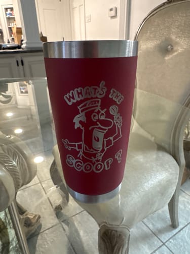 Customer photo review of (6 Pieces) Laser Engraved Tumbler | 20 oz