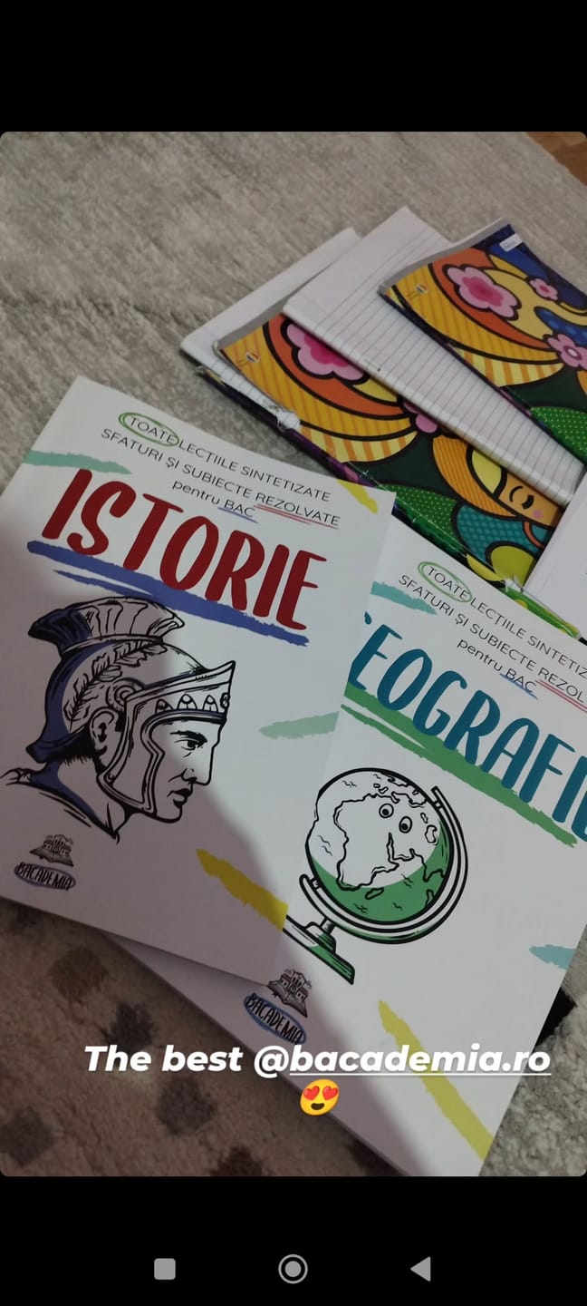 Customer photo review of Pachet Bacalaureat (Istorie + Geografie) Bacademia