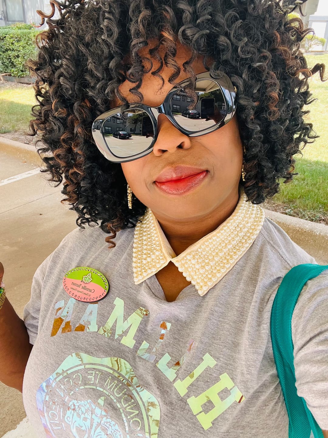 Customer photo review of AKA Classic Black Sunglasses