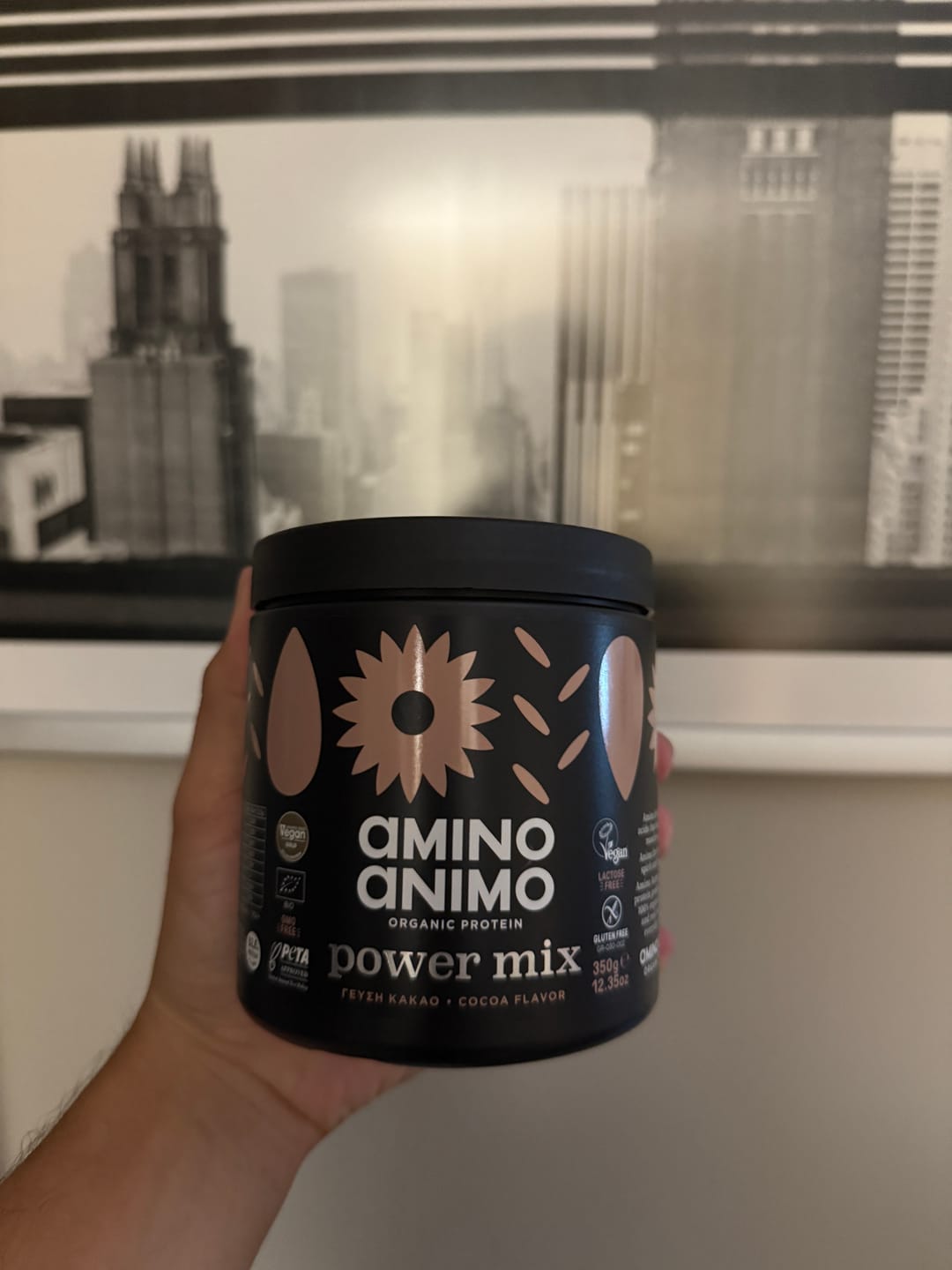 Customer photo review of Πρωτεΐνη Power Mix Cocoa 350γρ
